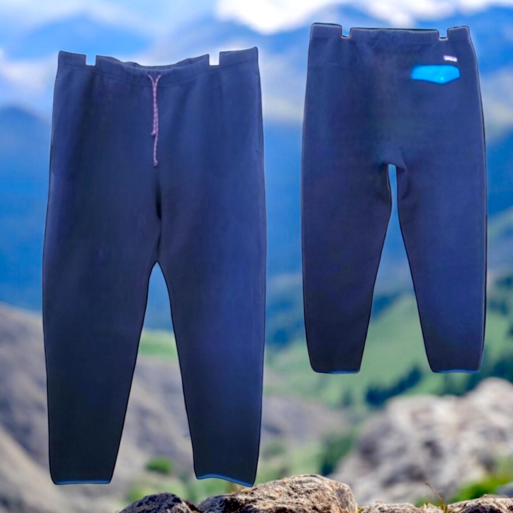 Patagonia Navy Blue Men's Synchilla Snap-T Fleece Jogger Loungewear Pants  XL